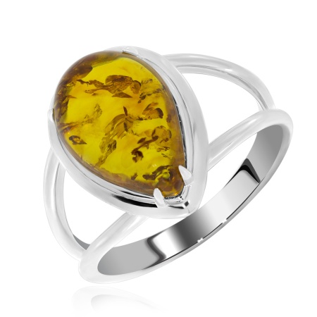 Купить оптом кольцо из серебра с янтарём 1340481828 от Krasnoe