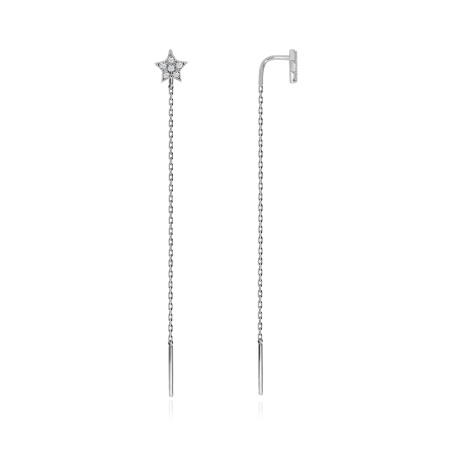 Купить оптом серьги из серебра с фианитом 2340201629л-2-1 от Krasnoe