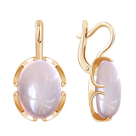 Купить оптом серьги из серебра с кварцем 2320105133-30 от Krasnoe