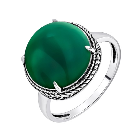 Купить оптом кольцо из серебра с агатом 1340395179-60 от Krasnoe
