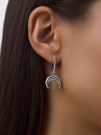 Купить оптом серьги из серебра с фианитами 2310201824 от Krasnoe