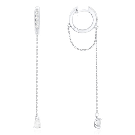 Купить оптом серьги из серебра с фианитами 2340204787-9 от Krasnoe