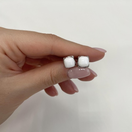 Купить оптом пусеты из серебра с агатами 2340391216-10 от Krasnoe