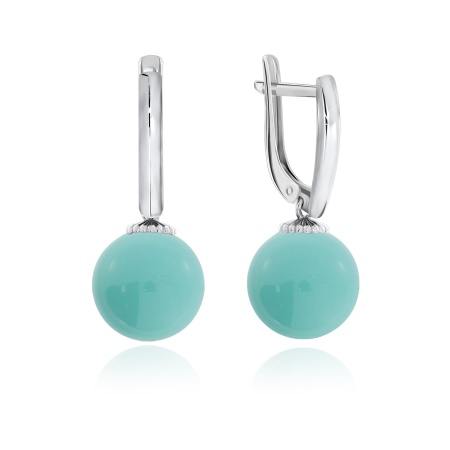 Купить оптом серьги из серебра с жемчугами 2340240821-70 от Krasnoe