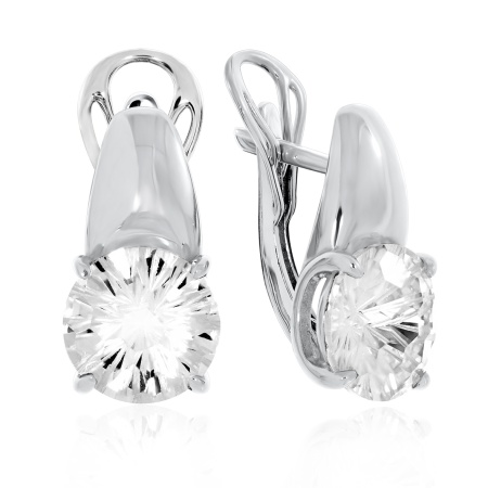 Купить оптом серьги из серебра с фианитами 2340201116 от Krasnoe