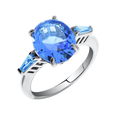 Купить оптом кольцо из серебра с фианитомсо шпинелью 1340210220-70 от Krasnoe