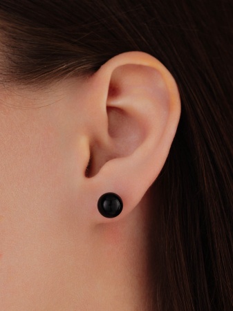 Купить оптом пусеты из серебра с агатами 2340394329-20 от Krasnoe