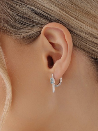 Купить оптом серьги из серебра с фианитами 2340205889-70 от Krasnoe