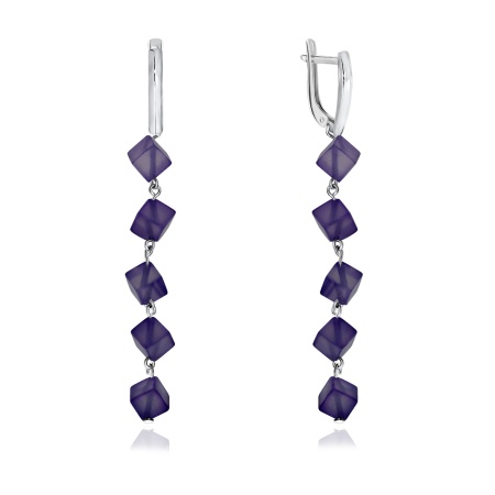 Купить оптом серьги из серебра с агатами 2340390649-84 от Krasnoe