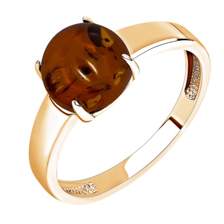 Купить оптом кольцо из серебра с янтарём 1320481862 от Krasnoe