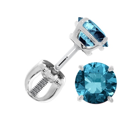 Купить оптом пусеты из серебра с топазами П340073165-76 от Krasnoe