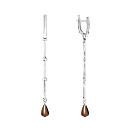 Купить оптом серьги из серебра с жемчугами 2340240746-43 от Krasnoe