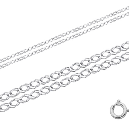 Купить оптом цепь из серебра без вставок 365708020055 от Krasnoe