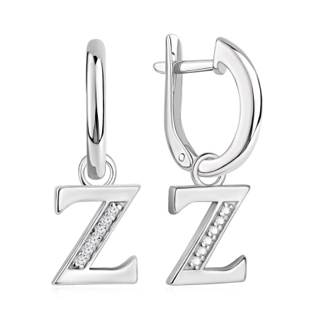 Купить оптом серьги из серебра с фианитами 2340205863л от Krasnoe