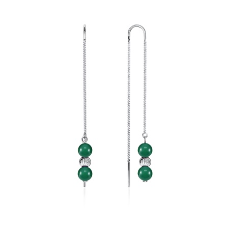 Купить оптом серьги из серебра с агатами 2340390714-1-60 от Krasnoe