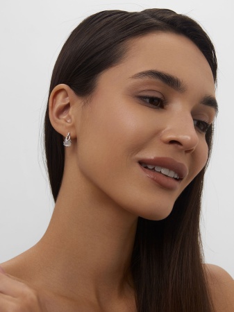 Купить оптом серьги из серебра с лунным камнем 2340935177 от Krasnoe