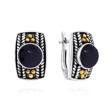 Купить оптом серьги из серебра с агатами 2317391750-20 от Krasnoe