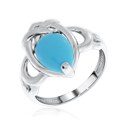 Купить оптом кольцо из серебра с бирюзой 1340270945 от Krasnoe