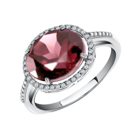 Купить оптом кольцо из серебра с кристалл ювелирныйом и фианитами 1340290139-33 от Krasnoe