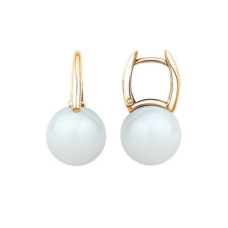 Купить оптом серьги из серебра с кристалл ювелирныйами 2320294318-10 от Krasnoe