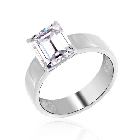 Купить оптом кольца из серебра с хрусталём 1340521108 от Krasnoe