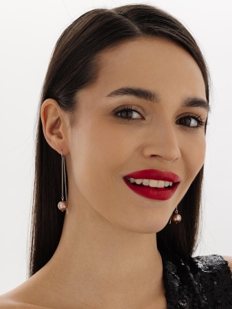 Купить оптом серьги из серебра с жемчугами 2340240710-6-43 от Krasnoe