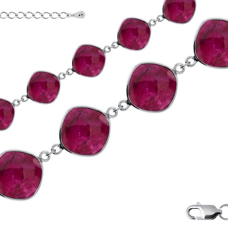 Купить оптом браслет из серебра с агатами 4340392877-18-37 от Krasnoe