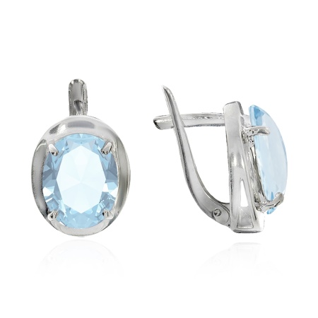 Купить оптом серьги из серебра с топазами 2340070029 от Krasnoe