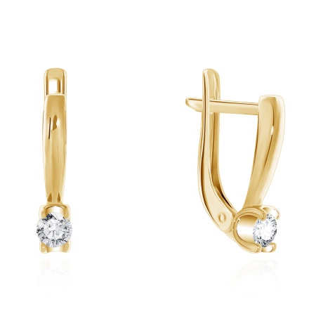 Купить оптом серьги из серебра с фианитами 2320200026 от Krasnoe