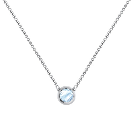 Купить оптом колье из серебра с кристалл ювелирныйом 8340293021-45-70 от Krasnoe