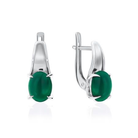 Купить оптом серьги из серебра с агатами 2340390370-60 от Krasnoe