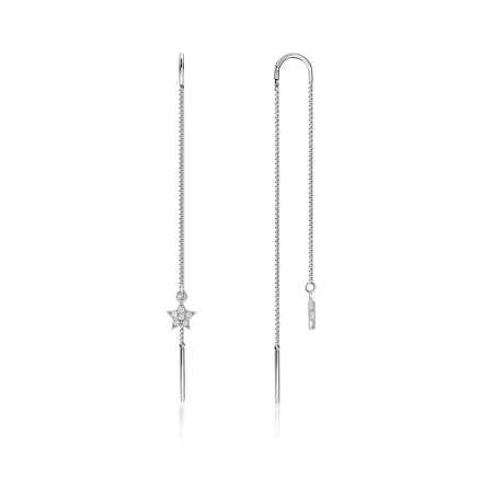 Купить оптом серьги из серебра с фианитами 2340201628л-8-1 от Krasnoe