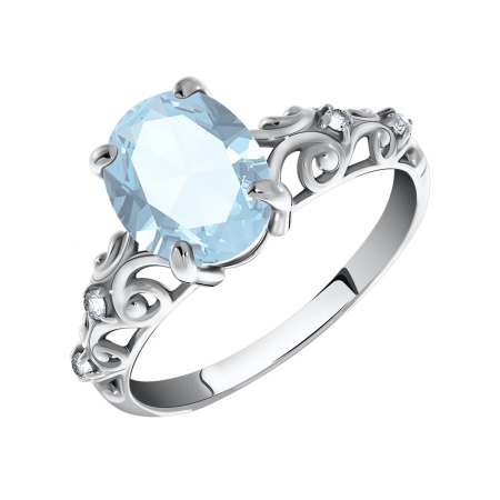 Купить оптом кольцо из серебра с фианитами 1340200122-70 от Krasnoe