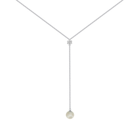 Купить оптом колье из серебра с жемчугом 8340243234-45 от Krasnoe