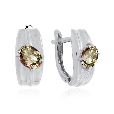 Купить оптом серьги из серебра с султанитами 2340611671 от Krasnoe