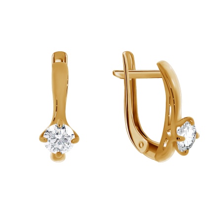 Купить оптом серьги из серебра с фианитами 2320200261 от Krasnoe