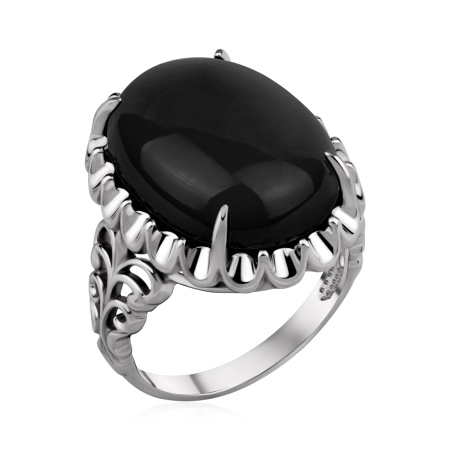 Купить оптом кольцо из серебра с агатом 1340396312-20 от Krasnoe