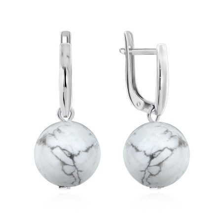 Купить оптом серьги из серебра с кахолонгами 2340К00385 от Krasnoe