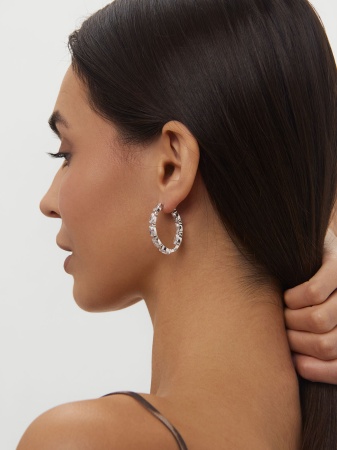 Купить оптом серьги из серебра с фианитами 2340201183 от Krasnoe