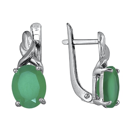 Купить оптом серьги из серебра с агатами 3397013536-60 от Krasnoe