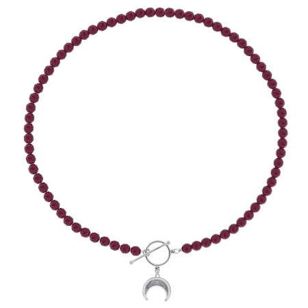 Купить оптом бусы из серебра с агатами 8340391815-45-37 от Krasnoe