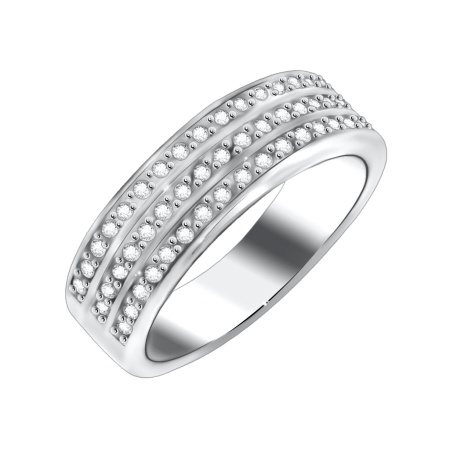 Купить оптом кольцо из серебра с фианитами 1340200074 от Krasnoe