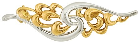 Купить оптом брошь из серебра без вставок 3402021070 от Krasnoe