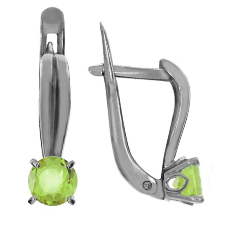 Купить оптом серьги из серебра с кварцем 2R3G8446-65 от Krasnoe