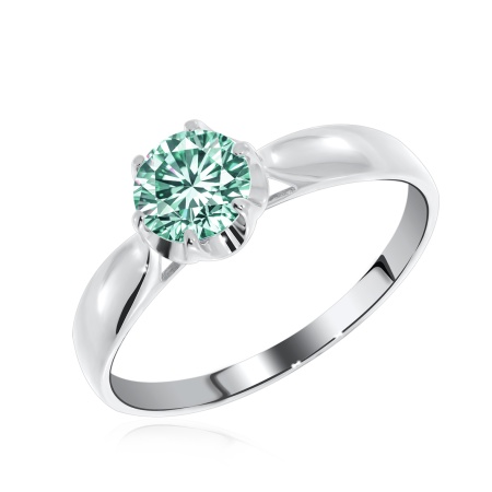 Купить оптом кольцо из серебра с муассанитом 1340970481-78 от Krasnoe