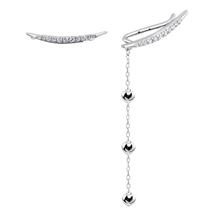 Купить оптом серьги из серебра с фианитами 2340204903л-7 от Krasnoe