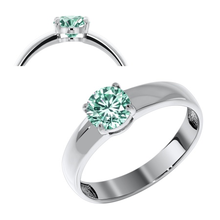 Купить оптом кольцо из серебра с муассанитом 1340970254-78 от Krasnoe