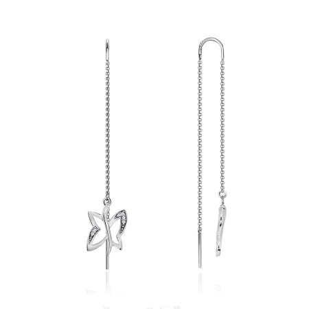 Купить оптом серьги из серебра с фианитами 2340203739л-2 от Krasnoe