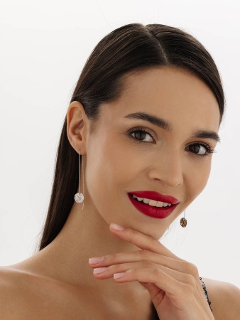 Купить оптом серьги из серебра без вставок 2340405665-9 от Krasnoe