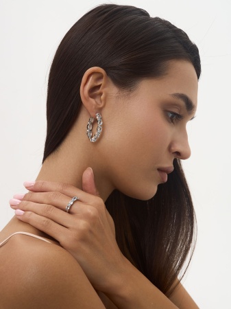 Купить оптом серьги из серебра с топазами 2340071183 от Krasnoe